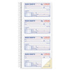 Multipart Money/Rent Receipt Book, Two-Part Carbonless, 4.75 x 2.75, 4 Forms/Sheet, 200 Forms Total
