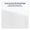 Preprinted Legal Exhibit Side Tab Index Dividers, Avery Style, 10-Tab, 11, 11 x 8.5, White, 25/Pack
