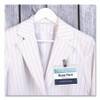 Heavy-Duty Clip-Style Badge Holders, Horizontal, 4 x 3, Clear, 100/Box