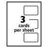 Laminated Laser/Inkjet ID Cards, 2 1/4 x 3 1/2, White, 30/Box