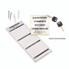 Wall Mountable Steel Suggestion Secure Drop Box with Key, 7 x 6 x 8.5, Stainless Steel 304, Black