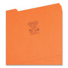 Colored File Folders, 1/3-Cut Tabs: Assorted, Letter Size, 0.75" Expansion, Orange, 100/Box