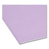 Colored File Folders, 1/3-Cut Tabs: Assorted, Letter Size, 0.75" Expansion, Lavender, 100/Box