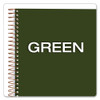 Gold Fibre Wirebound Project Notes Book, Project-Management Format, Green Cover, (84) 9.5 x 7.25 Sheets