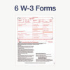 6-Part W-2 Tax Forms with Tax Forms Helper, Fiscal Year: 2024, Six-Part Carbonless, 8.5 x 5.5, 2 Forms/Sheet, 50 Forms Total