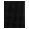Duraflex Poly Notebook, 1-Subject, Medium/College Rule, Black Cover, (80) 11 x 8.5 Sheets