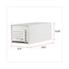 Heavy-Duty Storage Drawers, Letter Files, 14" x 25.5" x 11.5", White, 6/Carton
