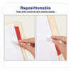 Ultra Tabs Repositionable Tabs, Wide and Slim: 3" x 1.5", 1/3-Cut, Assorted Colors, 24/Pack