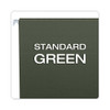 Hanging File Folder Combo Kit, Letter Size, (25) 1/5-Cut Standard Green Hanging Folders, (50) 1/3-Cut Manila File Folders