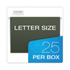 Hanging File Folder Combo Kit, Letter Size, (25) 1/5-Cut Standard Green Hanging Folders, (50) 1/3-Cut Manila File Folders