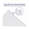 Allstate-Style Legal Side Tab Dividers, 26-Tab, Exhibit G, 11 x 8.5, White, 25/Pack