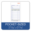 Multipart Sales Order Pad, 12 Lines, Two-Part Carbonless, 3.34 x 6.69, 50 Forms Total