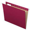 Colored Hanging Folders, Letter Size, 1/5-Cut Tabs, Burgundy, 25/Box Colored Hanging Folders, Letter Size, 1/5-Cut Tabs, Burgundy, 25/Box