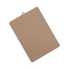 Hardboard Clipboard, 1.25" Clip Capacity, Holds 8.5 x 11 Sheets, Brown, 3/Pack
