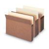 Redrope Drop Front File Pockets, 1.75" Expansion, Letter Size, Redrope, 50/Box