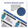 Permanent ID Labels w/ Sure Feed Technology, Inkjet/Laser Printers, 2 x 2.63, White, 15/Sheet, 15 Sheets/Pack
