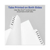 Avery-Style Preprinted Legal Side Tab Divider, 26-Tab, Exhibit G, 11 x 8.5, White, 25/Pack