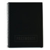 Large Password Log Book, User-Name/Password Format, Black Cover, (48) 10 x 7.5 Sheets