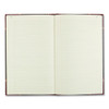 Texthide Eye-Ease Record Book, Black/Burgundy/Gold Cover, 14.25 x 8.75 Sheets, 300 Sheets/Book