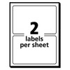 Removable Multi-Use Labels, Inkjet/Laser Printers, 3 x 4, White, 2/Sheet, 40 Sheets/Pack, (5453)