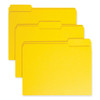 Colored File Folders, 1/3-Cut Tabs: Assorted, Letter Size, 0.75" Expansion, Yellow, 100/Box