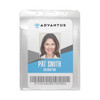 PVC-Free Badge Holders, Vertical, Clear 3.5" x 5.13" Holder, 3.13" x 4.5" Insert, 50/Pack