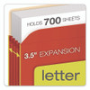Heavy Duty Reinforced File Pocket, 3.5" Expansion, Letter Size, Randomly Assorted Colors, 5/Box Heavy Duty Reinforced File Pocket, 3.5" Expansion, Letter Size, Randomly Assorted Colors, 5/Box
