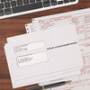 W-2 Laser Double Window Envelope, Commercial Flap, Gummed Closure, 5.63 x 9, White, 24/Pack