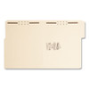 SuperTab Reinforced Guide Height Fastener Folders, 14-pt Manila, 0.75" Expansion, 2 Fasteners, Letter Size, Manila, 50/Box