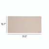 Vegan Leather Desk Pads, 31.5 x 15.7, SandStone
