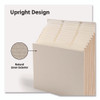 Stadium File, 10.5" Expansion, 12 Sections, 1/3-Cut Tabs, Letter Size, Beige