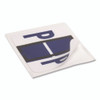 A-Z Color-Coded End Tab Filing Labels, P, 1 x 1.25, White, 500/Roll