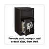Digital Depository Safe, Extra Large, 1.3 cu ft, 14w x 15.6d x 24h, Black