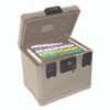 Fire and Waterproof Chest, 0.6 cu ft, 16w x 12.5d x 13h, Taupe