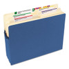 Colored File Pockets, 3.5" Expansion, Letter Size, Blue Colored File Pockets, 3.5" Expansion, Letter Size, Blue