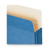Colored File Pockets, 3.5" Expansion, Letter Size, Blue Colored File Pockets, 3.5" Expansion, Letter Size, Blue