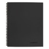 Wirebound Guided Business Notebook, QuickNotes List-Management Format, Dark Gray Linen Cover, (80) 11 x 8.5 Sheets