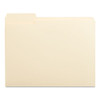 Top Tab File Folders, 1/3-Cut Tabs: Left Position, Letter Size, 0.75" Expansion, Manila, 100/Box