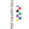 Colorful Paw Prints Border Trim, 35 Feet Per Pack, 6 Packs
