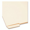 End Tab File Folder, 1/3-Cut Tabs: Assorted, Letter Size, 0.75" Expansion, Manila, 100/Box