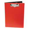 Portfolio Clipboard with Low-Profile Clip, Portrait Orientation, 0.5" Clip Capacity, Holds 8.5 x 11 Sheets, Red