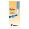 Better Ballpoint Pen, Stick, Medium 1 mm, Blue Ink, Translucent Blue Barrel, Dozen