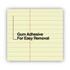Glue Top Pads, Narrow Rule, 50 Canary-Yellow 8.5 x 11 Sheets, Dozen
