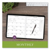 Executive Monthly Padfolio, 11 x 9, Black Cover, 13-Month: Jan 2025 to Jan 2026