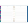 Harmony Weekly/Monthly Poly Planner, 8.88 x 7.69, Blue/Gold Cover, 13-Month (Jan to Jan): 2025 to 2026