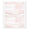 6-Part W-2 Continuous Feed Tax Forms, Fiscal Year: 2024, Six-Part Carbonless, 8.5 x 5.5, 2 Forms/Sheet, 600 Forms Total