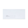 Peel Seal Strip Business Envelope, Address Window, #10, Square Flap, Self-Adhesive Closure, 4.13 x 9.5, White, 500/Box