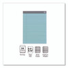 Notepads, Wide/Legal Rule, 50 Assorted Pastel-Color 8.5 x 11.75 Sheets, 6/Pack