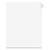 Preprinted Legal Exhibit Side Tab Index Dividers, Avery Style, 10-Tab, 1, 11 x 8.5, White, 25/Pack