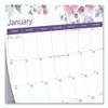 12-Month Colorful Wall Calendar, Watercolor Floral Artwork, 12 x 17, White/Multicolor Sheets, 12-Month (Jan to Dec): 2025